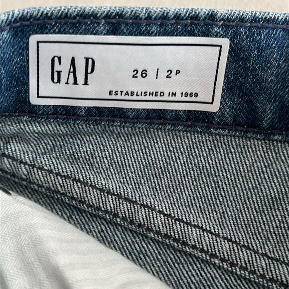 Gap Denim Maxi Skirt Front Slit In Medium Indigo Womens 5 Pockets Size 26/2P - Picture 6 of 11